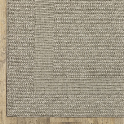 Covington Home Carina Textured Border 39"X60" Indoor Outdoor Rectangular Accent Rug