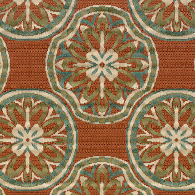 Covington Home Majorca Floral Lattice Indoor Outdoor Rectangular Accent Rug