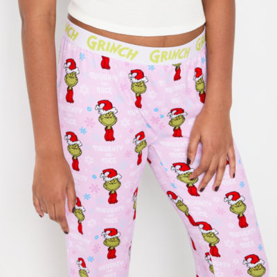 Grinch Womens Juniors Pajama Pants