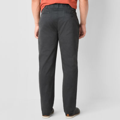 mutual weave Everyday Taper Mens Big and Tall Easy-on + Easy-off Adaptive Straight Fit Flat Front Pant