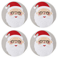 Homewear Santa 4-pc. Placemats, One Size, White
