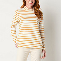 St. John's Bay Women Mock Neck Tops Tops for Women - JCPenney St. John's Bay Women Mock Neck Tops Tops for Women - JCPenney