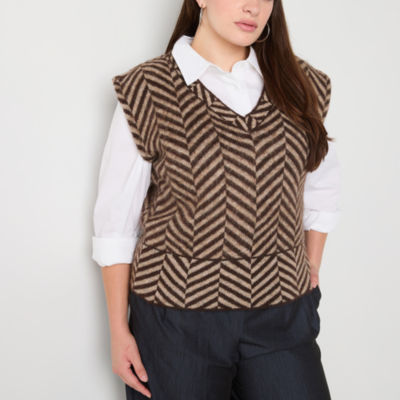 Worthington Womens V Neck Sweater Vest