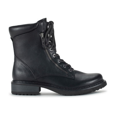 Baretraps Womens Holden Stacked Heel Lace Up Boots