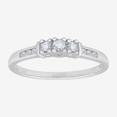 Love Lives Forever™ 1/4 CT.T.W. Natural Diamond 3-Stone Ring