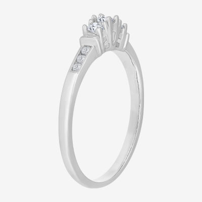 Love Lives Forever™ 1/4 CT.T.W. Natural Diamond 3-Stone Ring