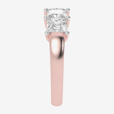 G / Vs2-Si2) 2 1/2 CT. T.W. Lab Grown White Diamond 14K Rose Gold 5-Stone Anniversary Band