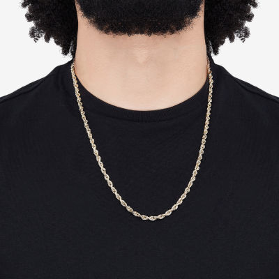 14K Gold Inch Solid Rope Chain Necklace