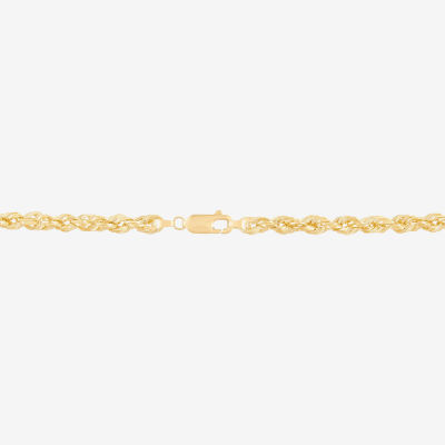 Womens 14K Gold 20 Inch Rope Chain Necklace