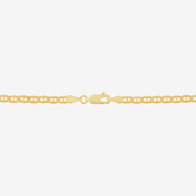 14K Gold 18 Inch Solid Link Chain Necklace