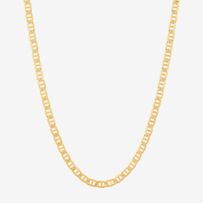 14K Gold Inch Solid Link Chain Necklace