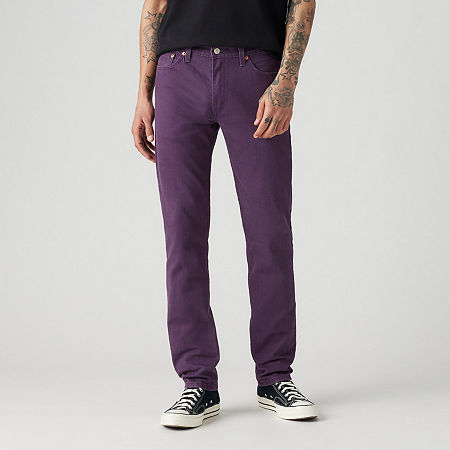 Levi's Mens 511 Slim Fit Jeans - Stretch, 34 30, Purple