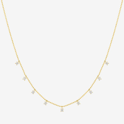 Diamond Addiction (G-H / Si2-I1) Womens 1/3 CT. T.W. Lab Grown White Diamond 10K Gold 18 Inch Pendant Necklace