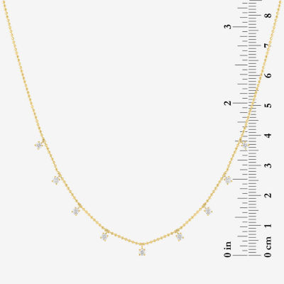 Diamond Addiction (G-H / Si2-I1) Womens 1/3 CT. T.W. Lab Grown White Diamond 10K Gold 18 Inch Pendant Necklace