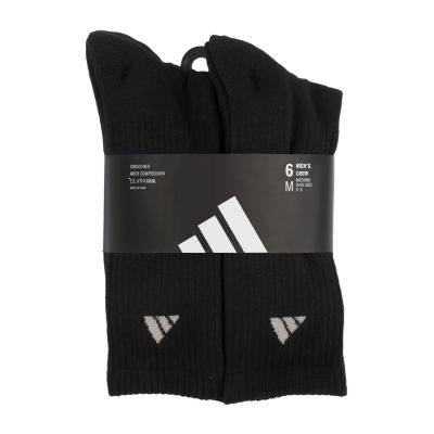 adidas Mens 6 Pair Crew Socks