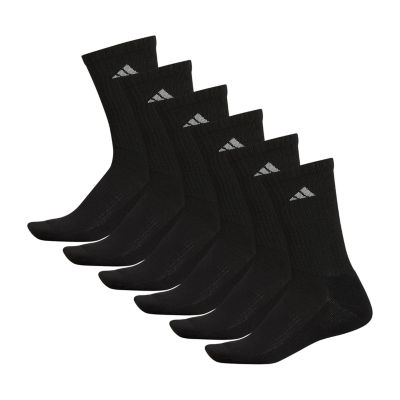 adidas Mens 6 Pair Crew Socks