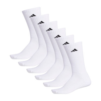 adidas Mens 6 Pair Crew Socks