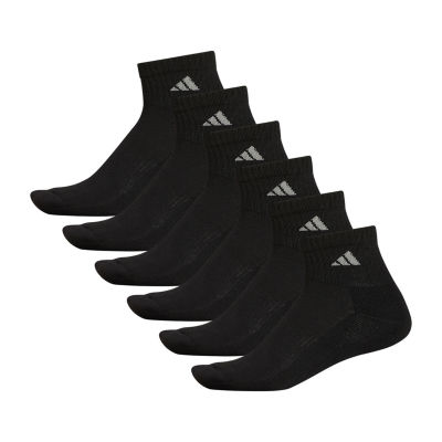 adidas Mens 6 Pair Quarter Ankle Socks