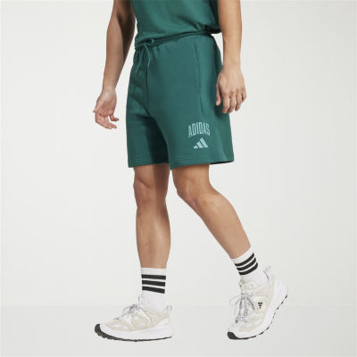 adidas Mens 7" Mid Rise Workout Shorts