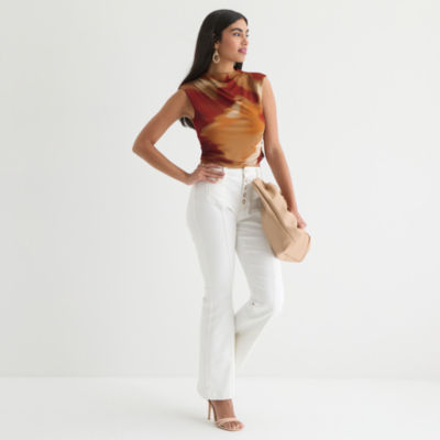 Bold Elements Womens Crew Neck Sleeveless Crop Top