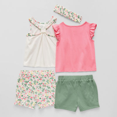 Little Lass Baby Girls 5-pc. Short Set