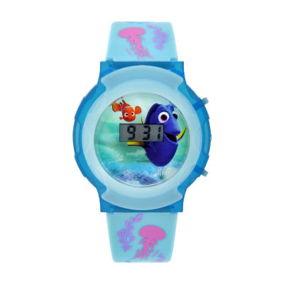 Disney Finding Dory Finding Nemo Marvel Girls Digital Blue Strap Watch Fdo3054jc