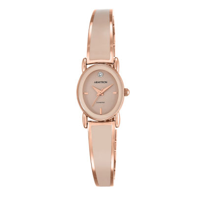 Armitron All Sport Womens Rose Goldtone Bangle Watch 75/5423bhrg