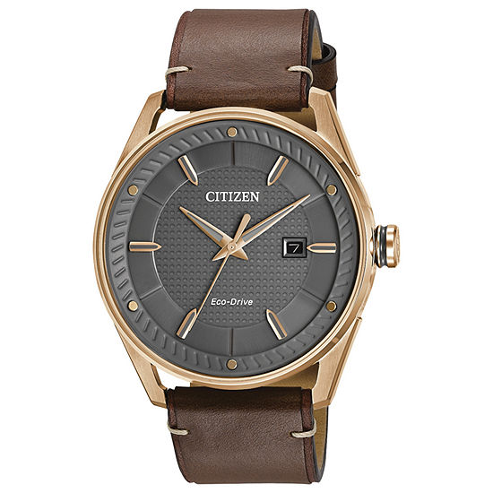 Drive from Citizen Mens Brown Leather Strap Watch Bm6983-00h