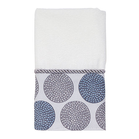 Avanti Dotted Circle Circles Bath Towel, One Size, White