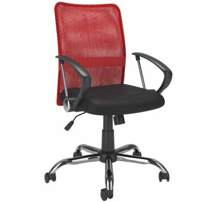 Corliving Workspace Contoured Mesh Back Office Chair One Size Red 195$