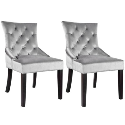 Corliving Antonio Velvet 2-pc. Club Chair