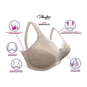 Playtex 18 Hour Bra E515 Lift Panels 40d Wire Mastectomy Black for