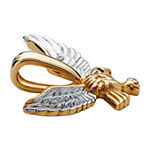 Eagle Mens Diamond Accent Genuine White Diamond 10K Gold Pendant