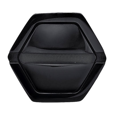 Mens Stainless Steel & Black IP Stud Earring