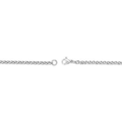 Mens Stainless Steel 24" 3mm Wheat Chain