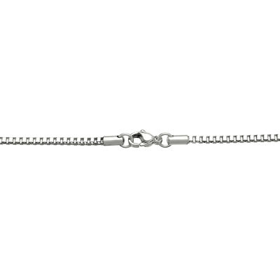 Mens Stainless Steel 18" 2mm Box Chain