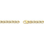 Mens Stainless Steel & Gold-Tone IP 9" 10mm Marine Link Bracelet