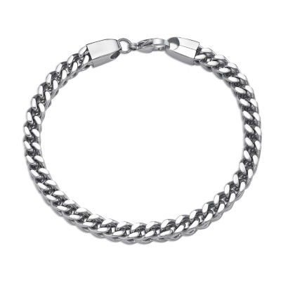 Mens Stainless Steel 9" 6mm Foxtail Bracelet