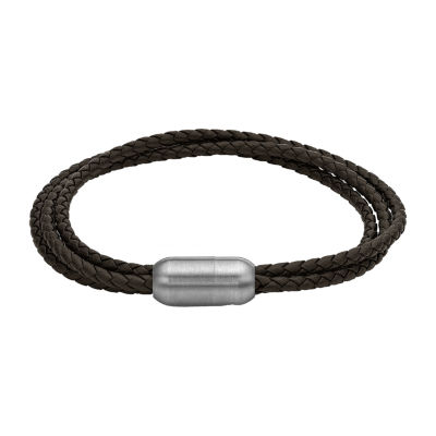 Mens Stainless Steel Wrap Bracelet