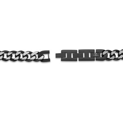Stainless Steel Solid Curb Chain Necklace