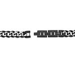 Stainless Steel 22 Inch Solid Curb Chain Necklace
