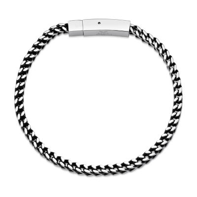 Mens Stainless Steel Wrap Bracelet