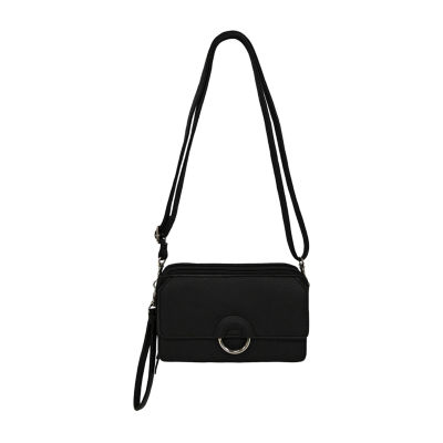 Bueno of California Wallet On A String Crossbody Bag, Color Black