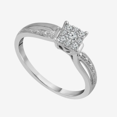 Promise My Love Womens 1/6 CT.T.W. Natural Diamond 10K Gold or Sterling Silver Promise Ring