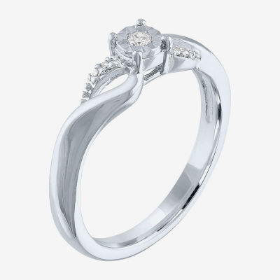 MODERN BRIDE Promise My Love Womens Diamond Accent Mined White