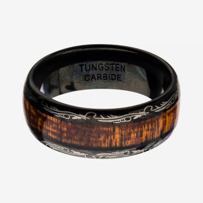 Inox Mens Jewelry 8MM Tungsten Wedding Band