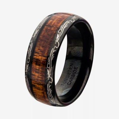 Inox Mens Jewelry 8MM Tungsten Wedding Band