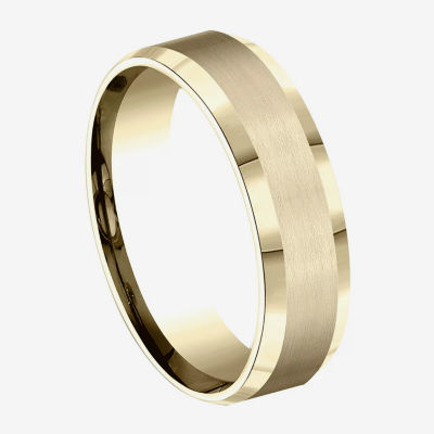 Mens 6MM 10K Gold Wedding Band