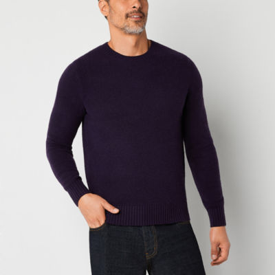 St. John's Bay Cozy Mens Crew Neck Long Sleeve Pullover Sweater