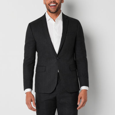 J. Ferrar Ultra Comfort Mens Striped Stretch Fabric Slim Fit Suit Jacket